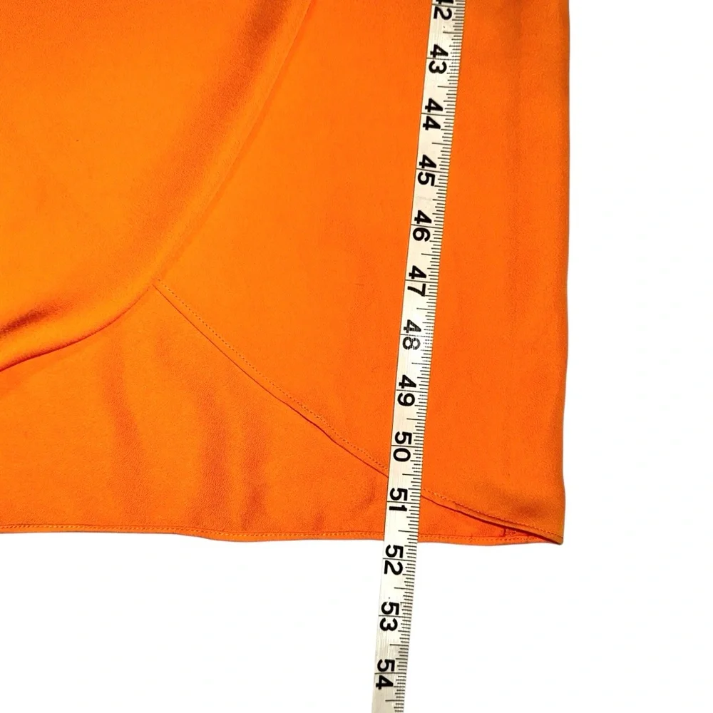 NWT Gianni Bini Addie Halter Orange Midi Dress 12 in Papaya